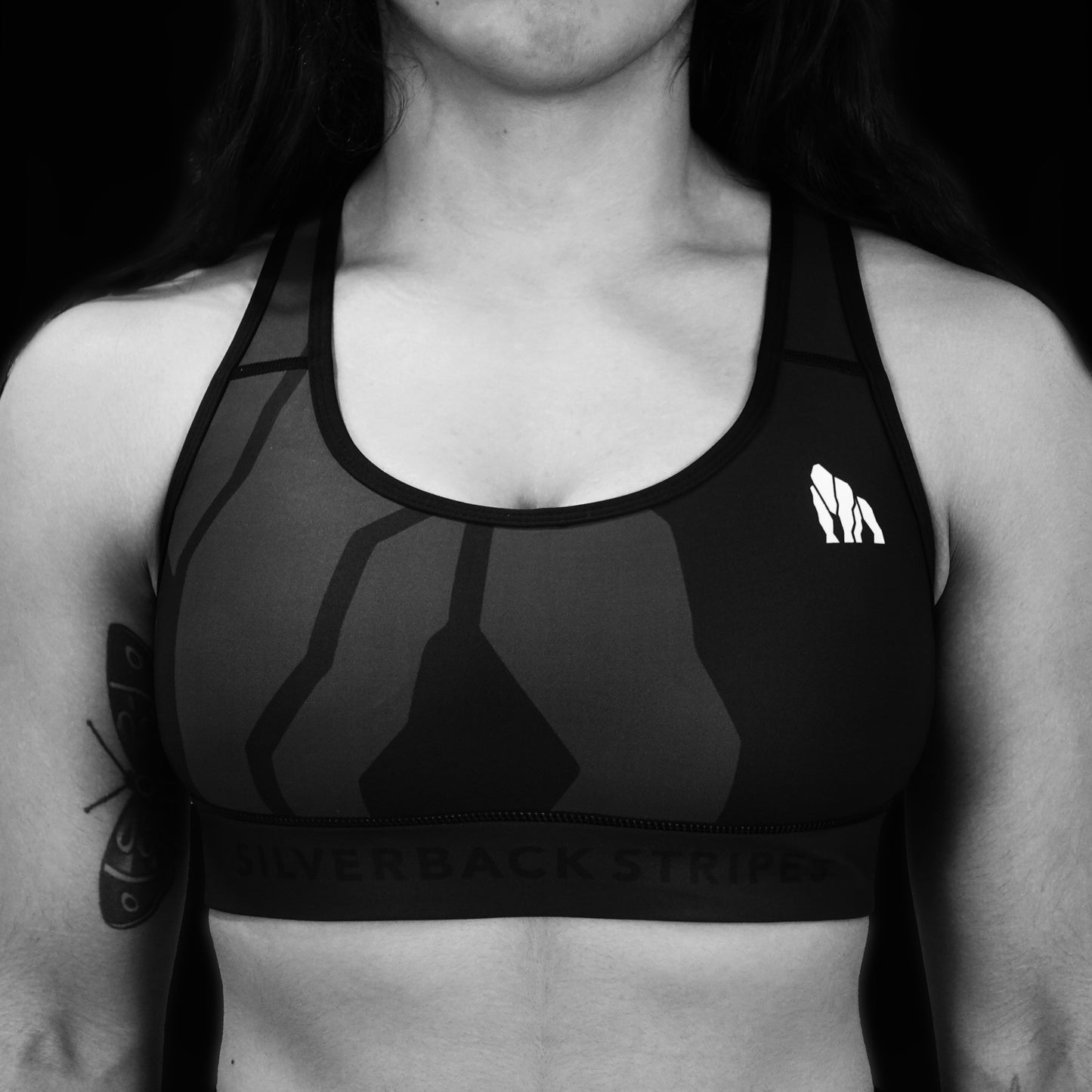 Silverback Stripes Sports Bra