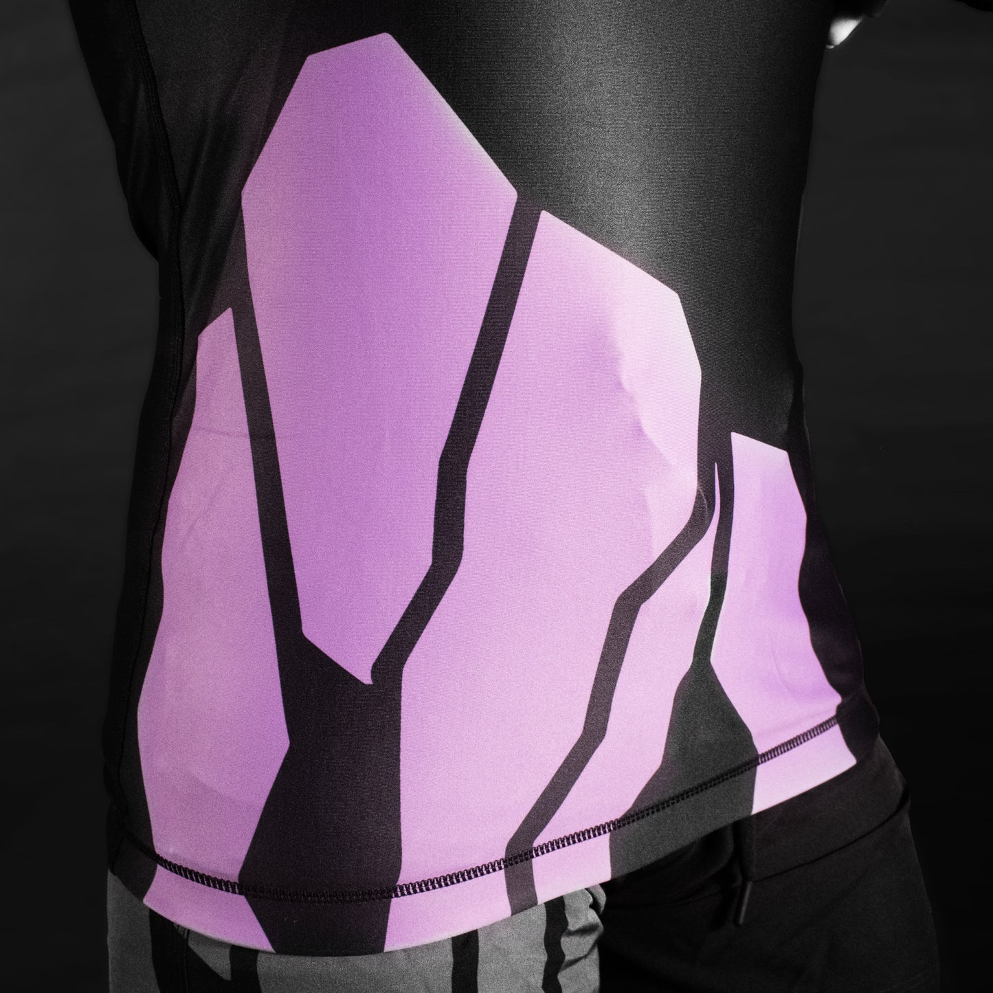 Silverback Black & Purple Long Sleeve Rash Guard V.1