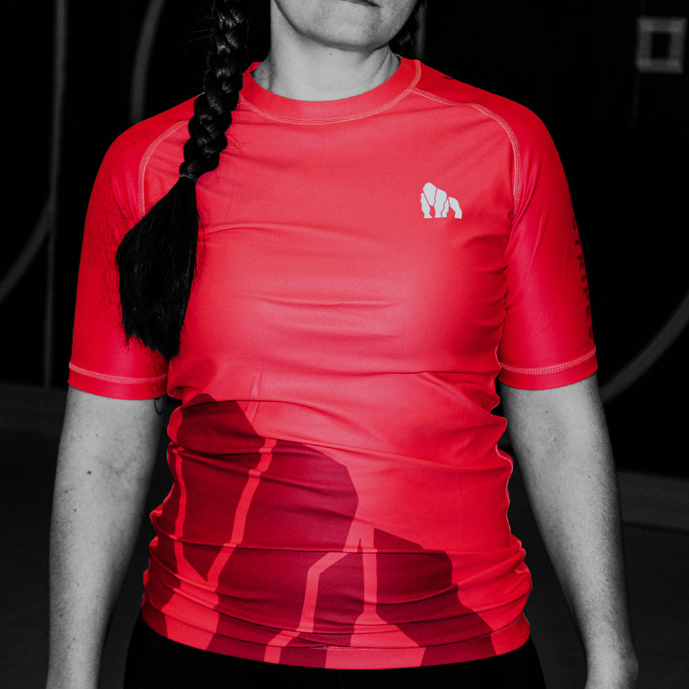 Silverback Red Short Sleeve Rash Guard V.1