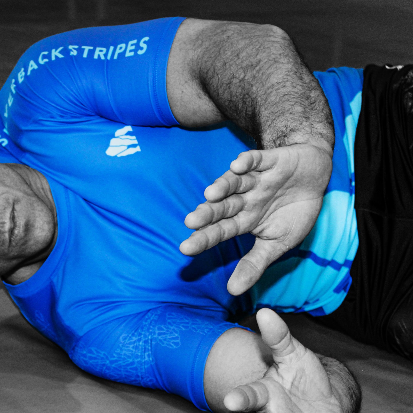 Silverback Blue Short Sleeve Rash Guard V.1